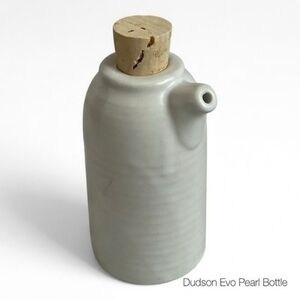 Dudson Evolution Purl Oil Vinegar Bottle 5" Off White Ceramic Cork Cap NEW